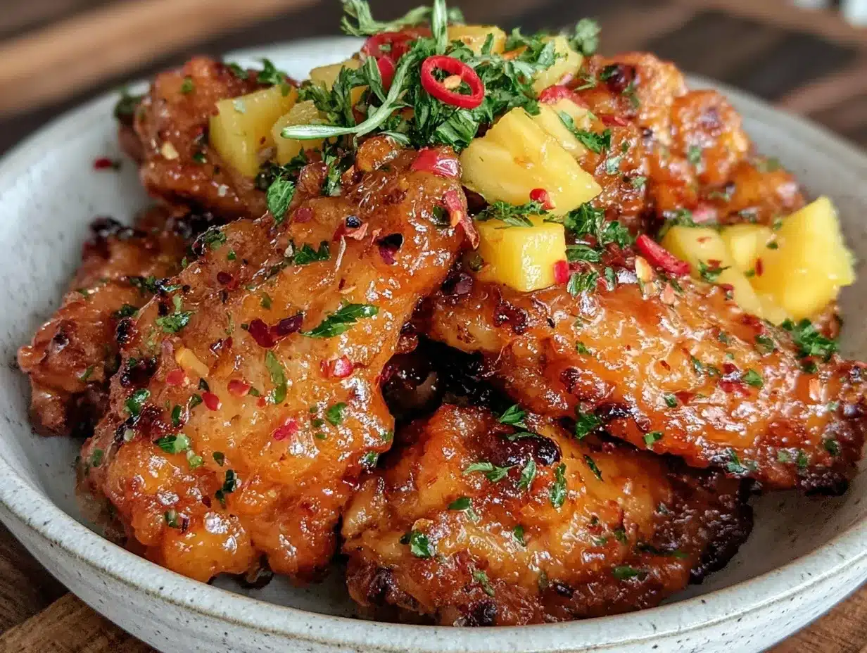 spicy mango habanero chicken wings preparation steps