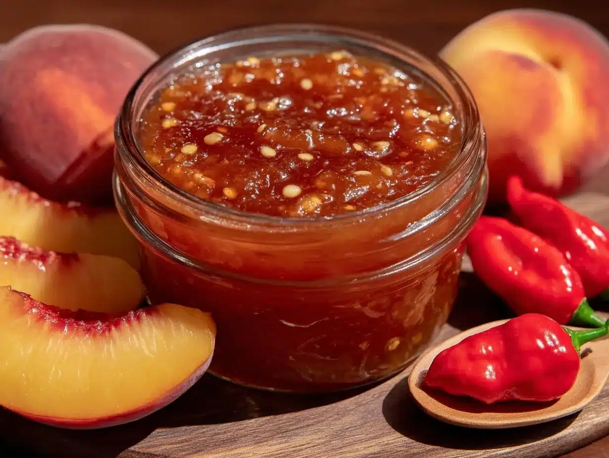 spicy peach habanero bbq sauce preparation steps