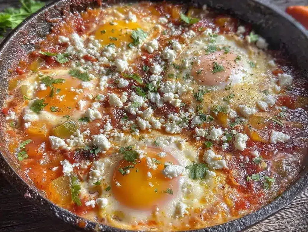 spicy shakshuka recipe - featured image