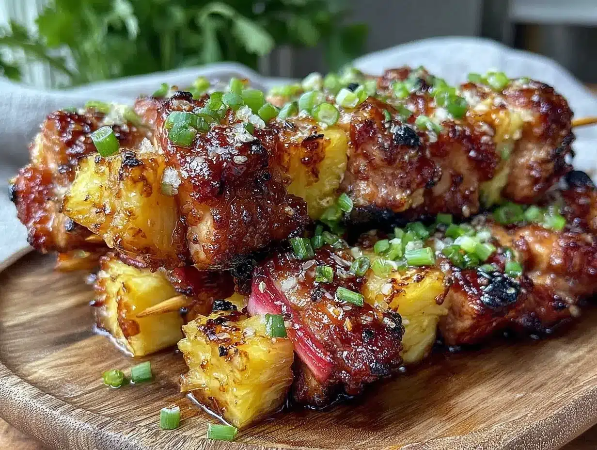 teriyaki pineapple chicken kabobs preparation steps