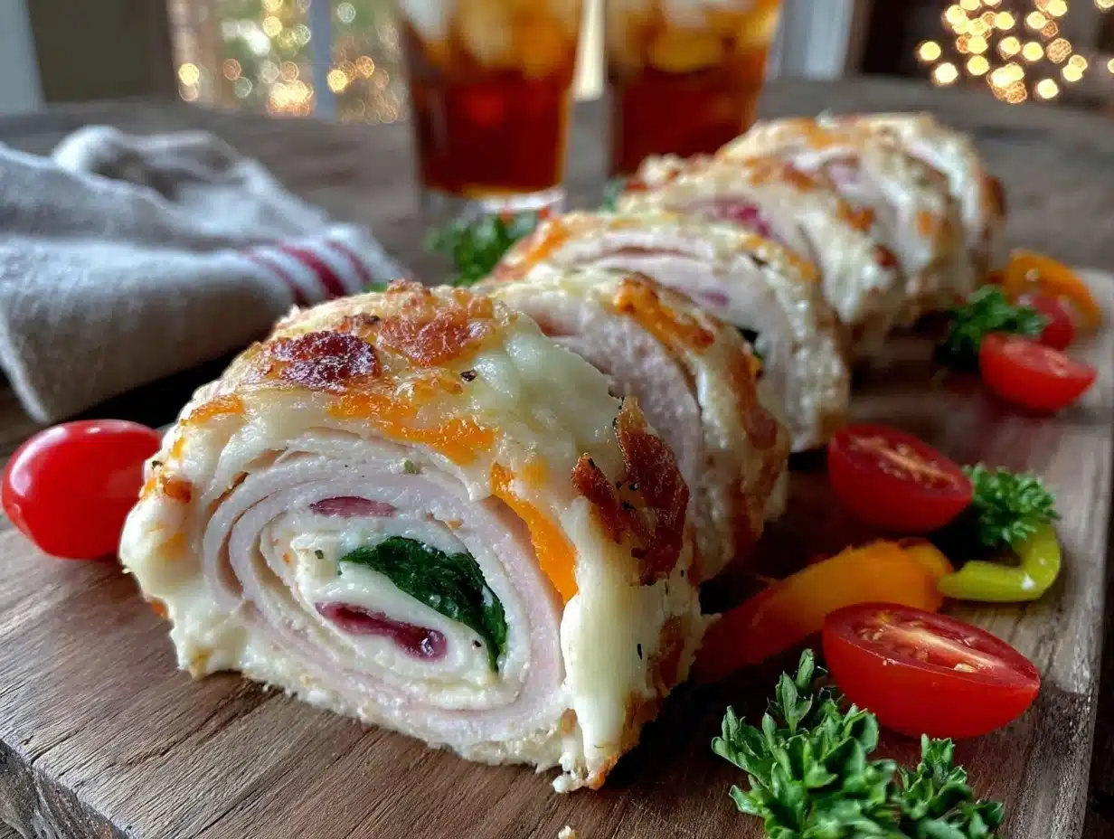 turkey and cheese pinwheel wraps - featured image