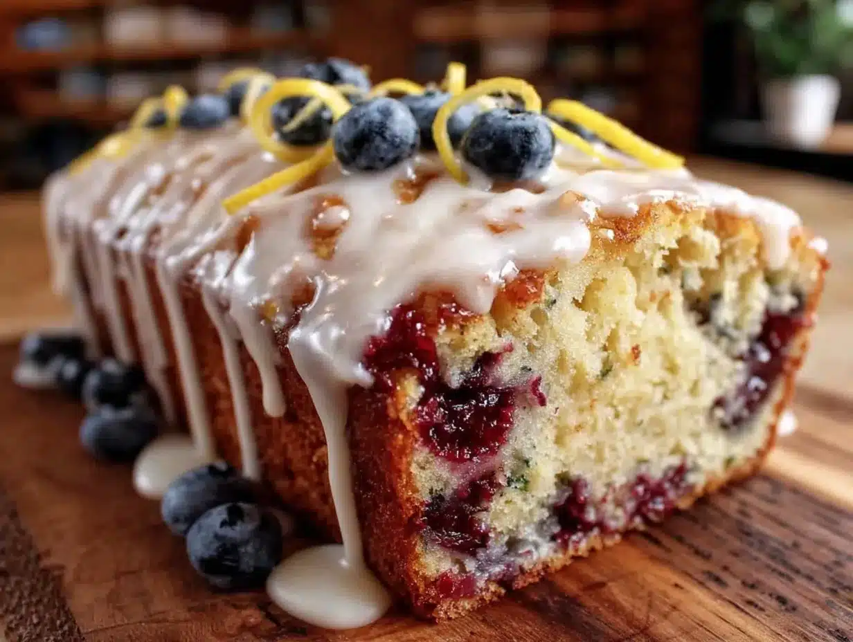 blueberry lemon zucchini bread preparation steps