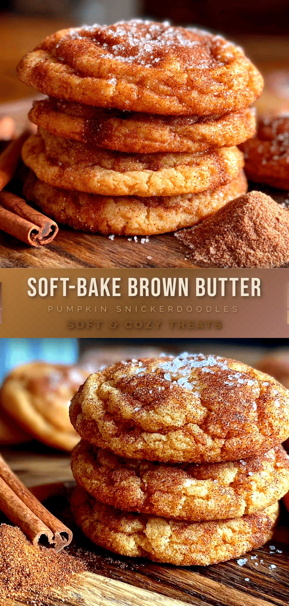 brown butter pumpkin snickerdoodle cookies recipe