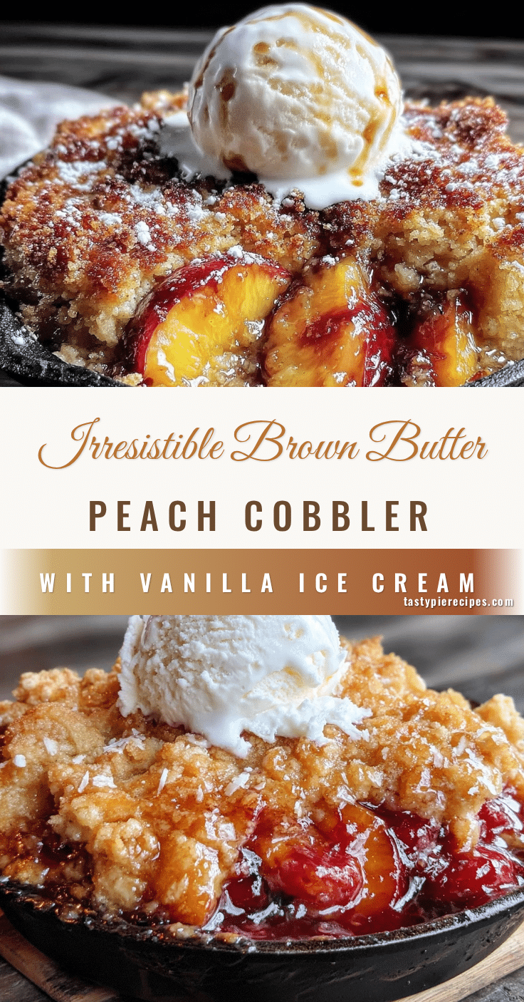 brown butter skillet peach cobbler recipe