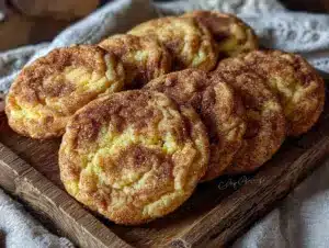 brown butter snickerdoodle cookies - featured image