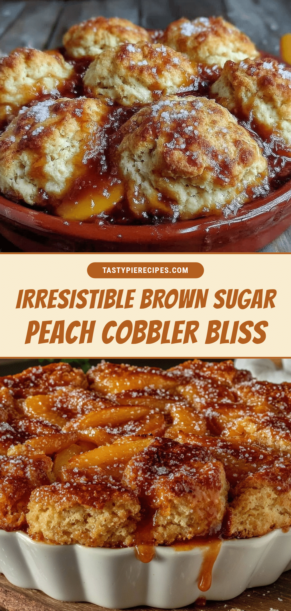 brown sugar peach cobbler recipe