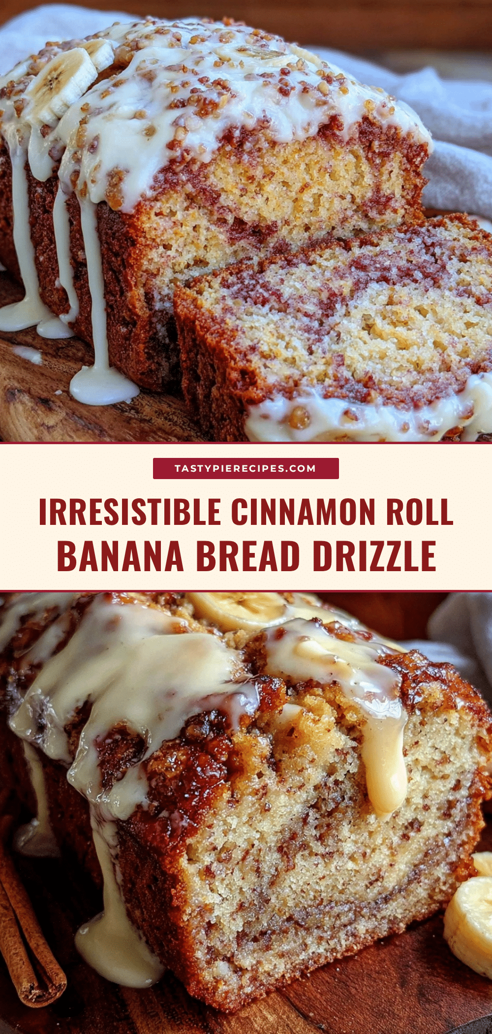 cozy cinnamon roll banana bread recipe