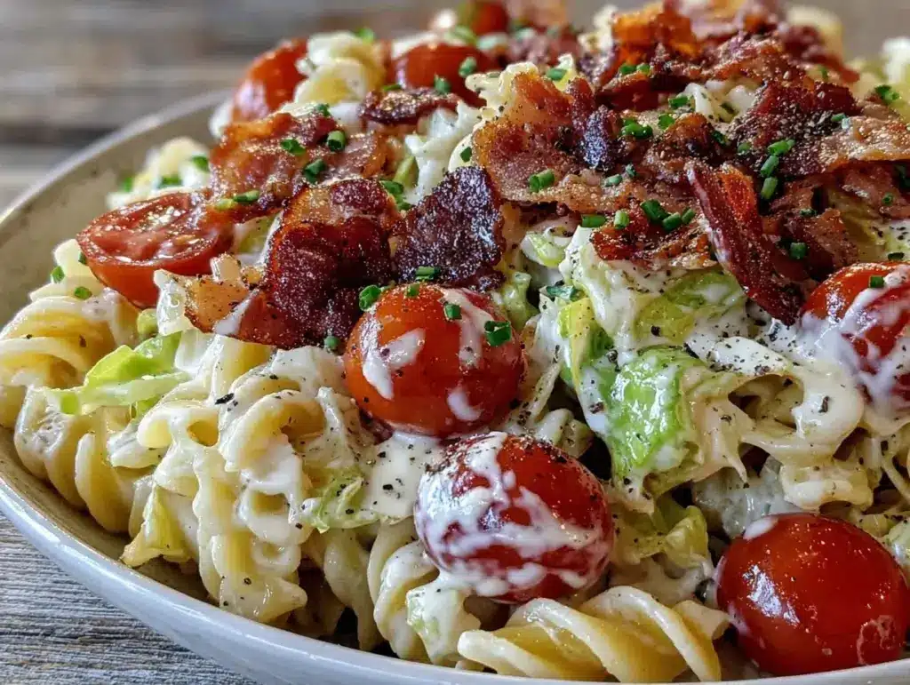 creamy BLT pasta salad - featured image