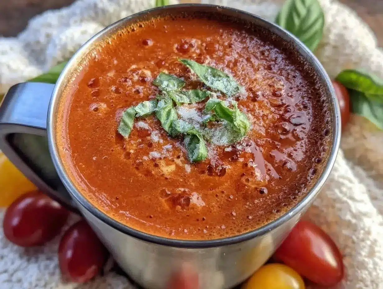 creamy tomato soup preparation steps