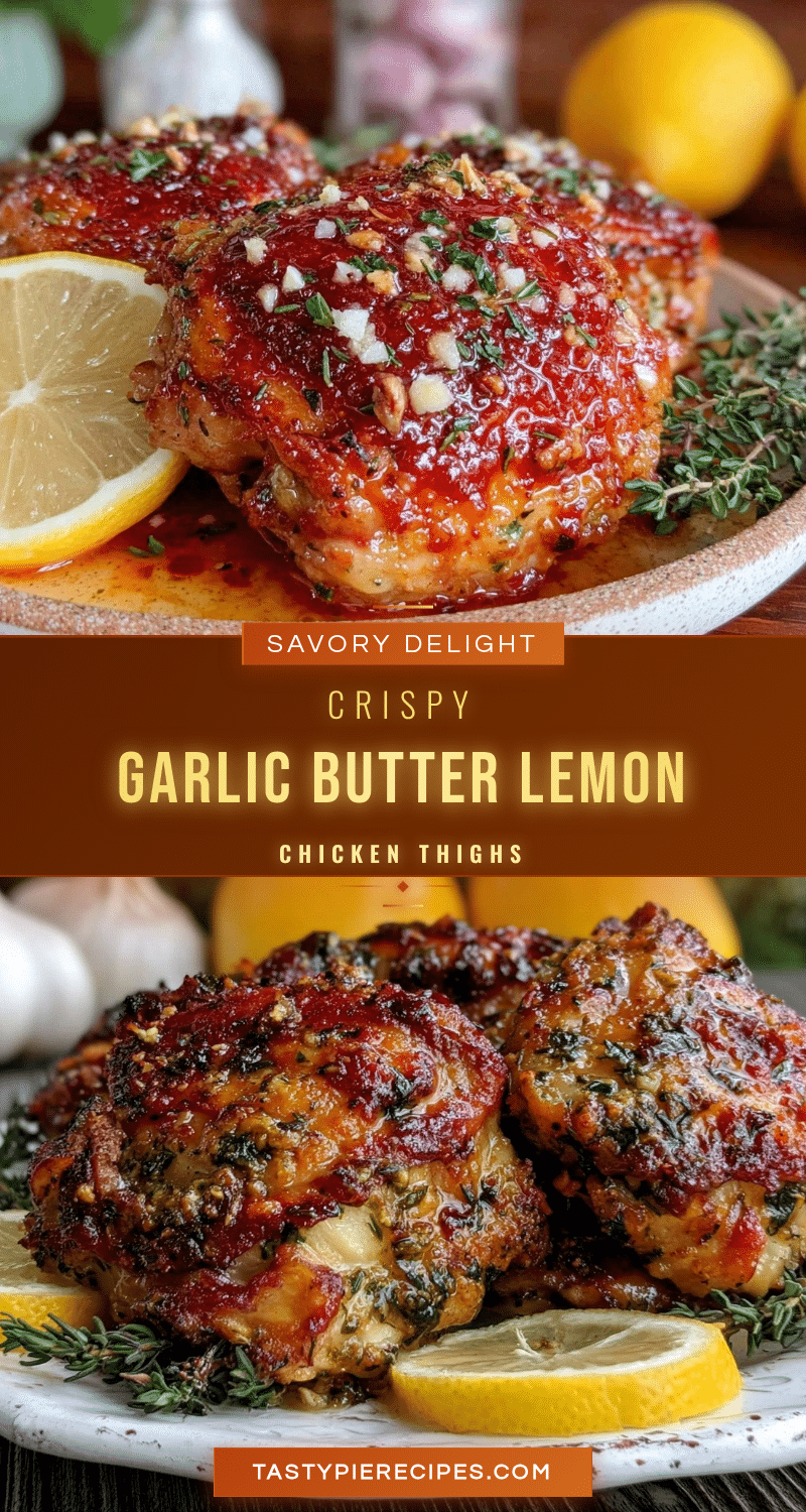 crispy baked garlic butter chicken thighs recipe