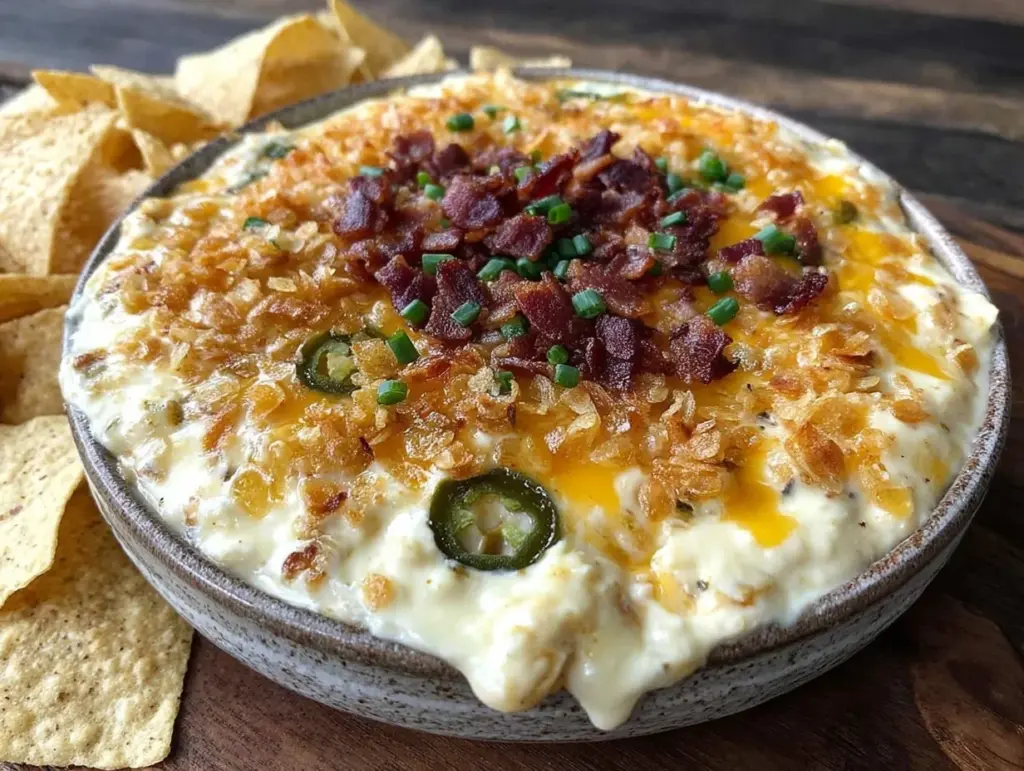 crispy loaded jalapeño popper dip - featured image