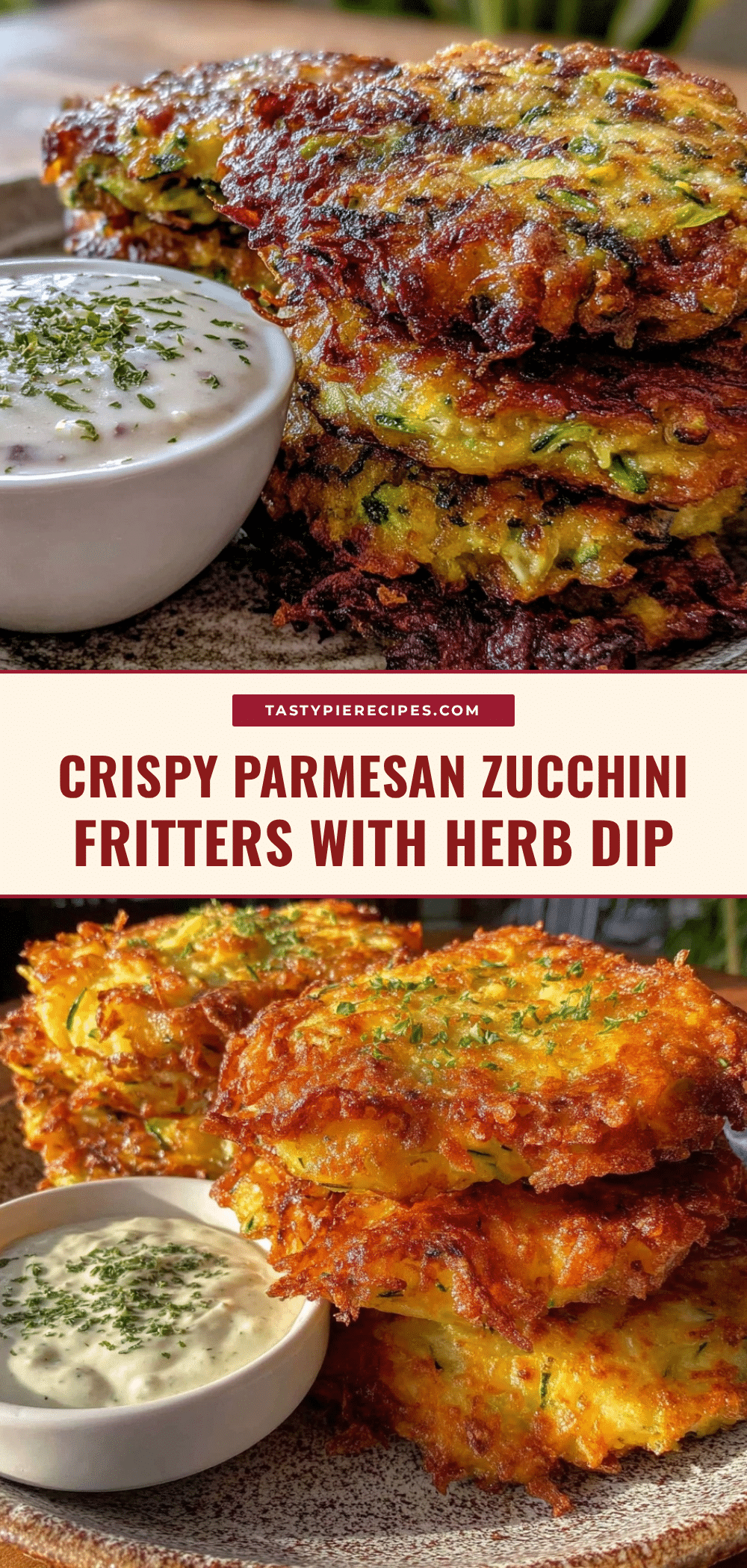 crispy parmesan zucchini fritters recipe
