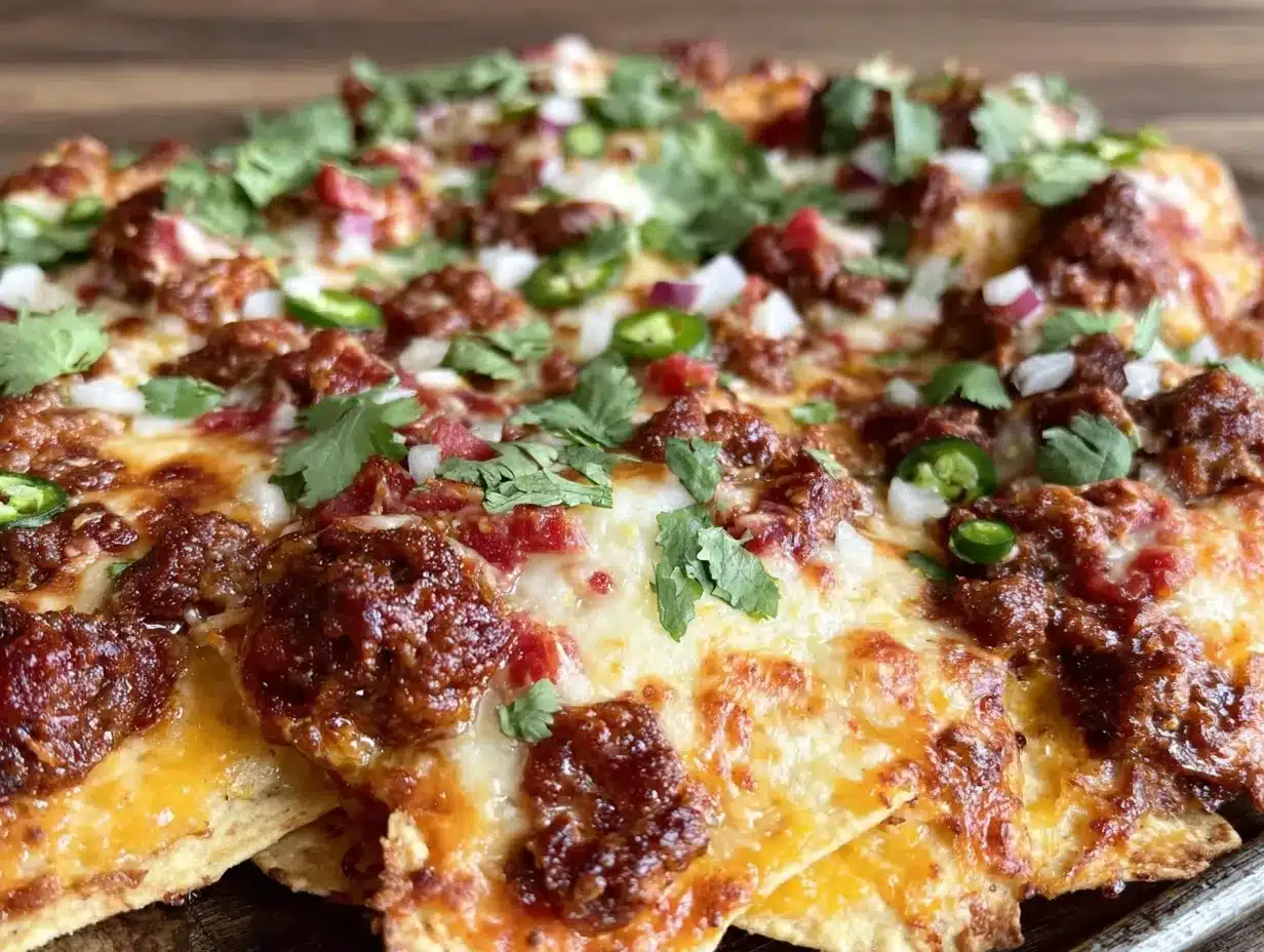 crispy sheet pan queso fundido nachos preparation steps