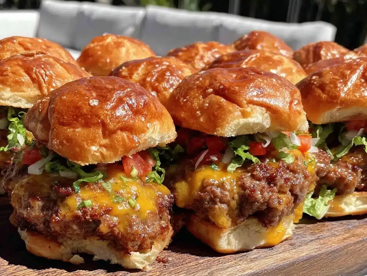 crispy smash burger sliders preparation steps