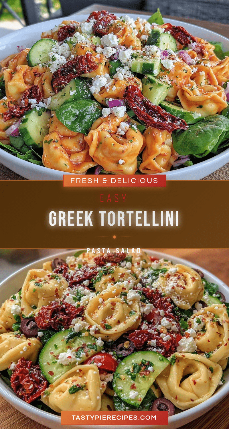 easy greek tortellini pasta salad recipe