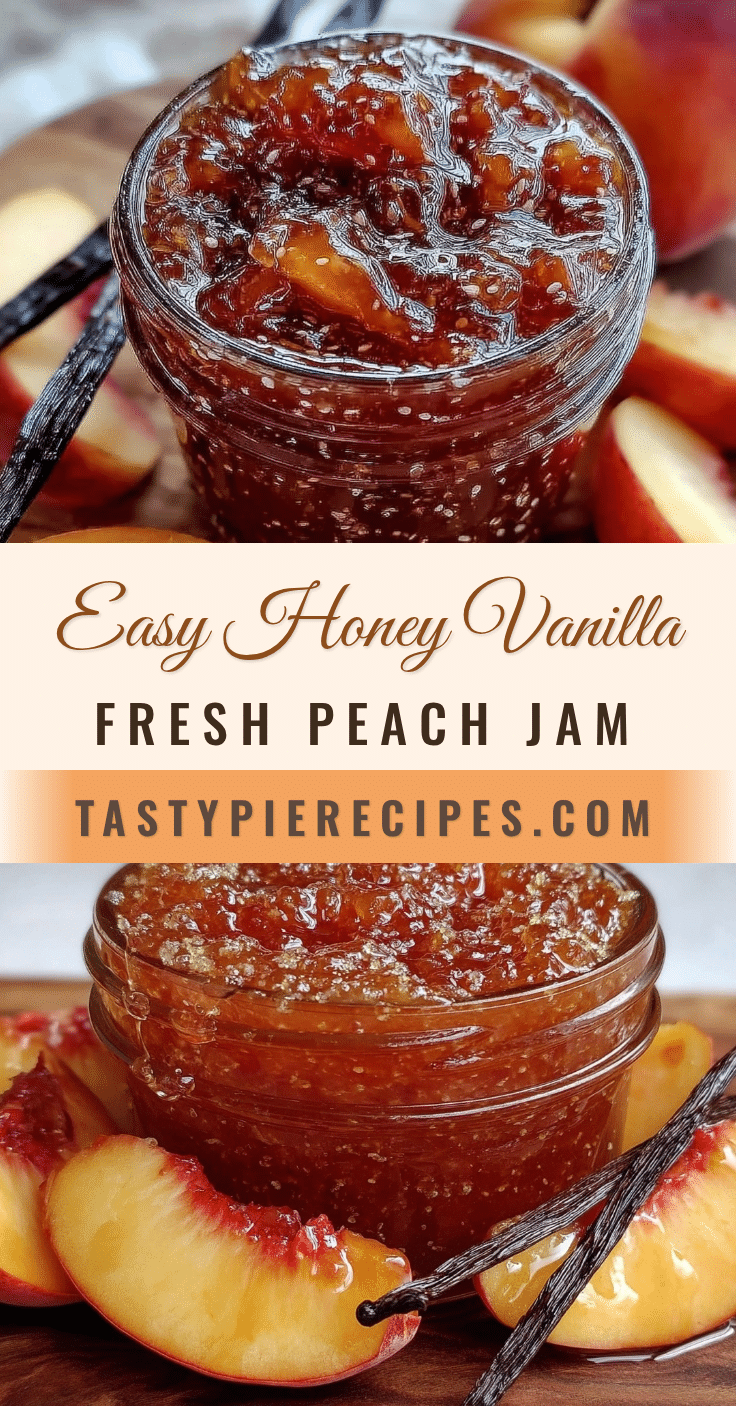 easy honey vanilla fresh peach jam recipe