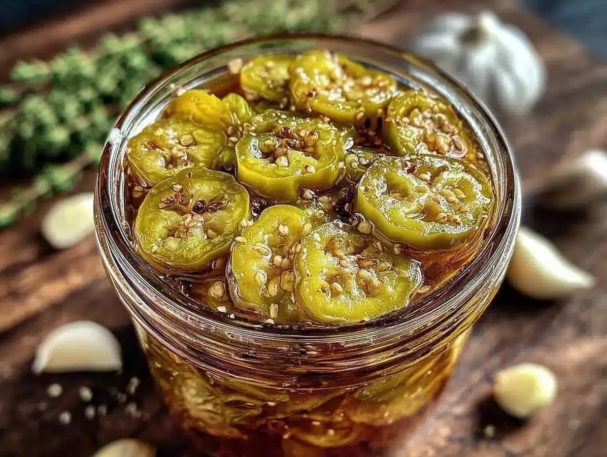 easy quick pickled banana peppers preparation steps