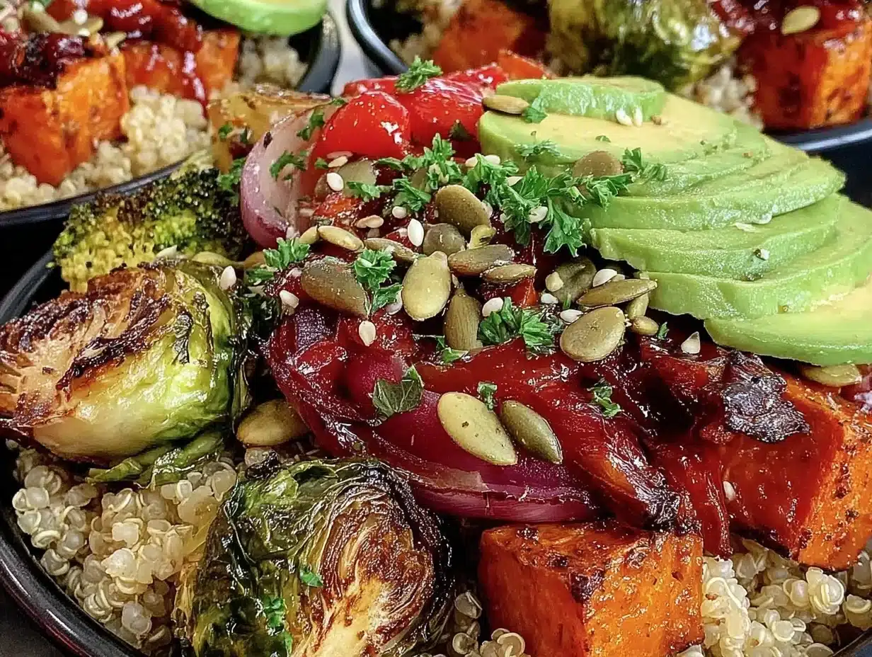 easy teacher meal prep grain bowls - featured image
