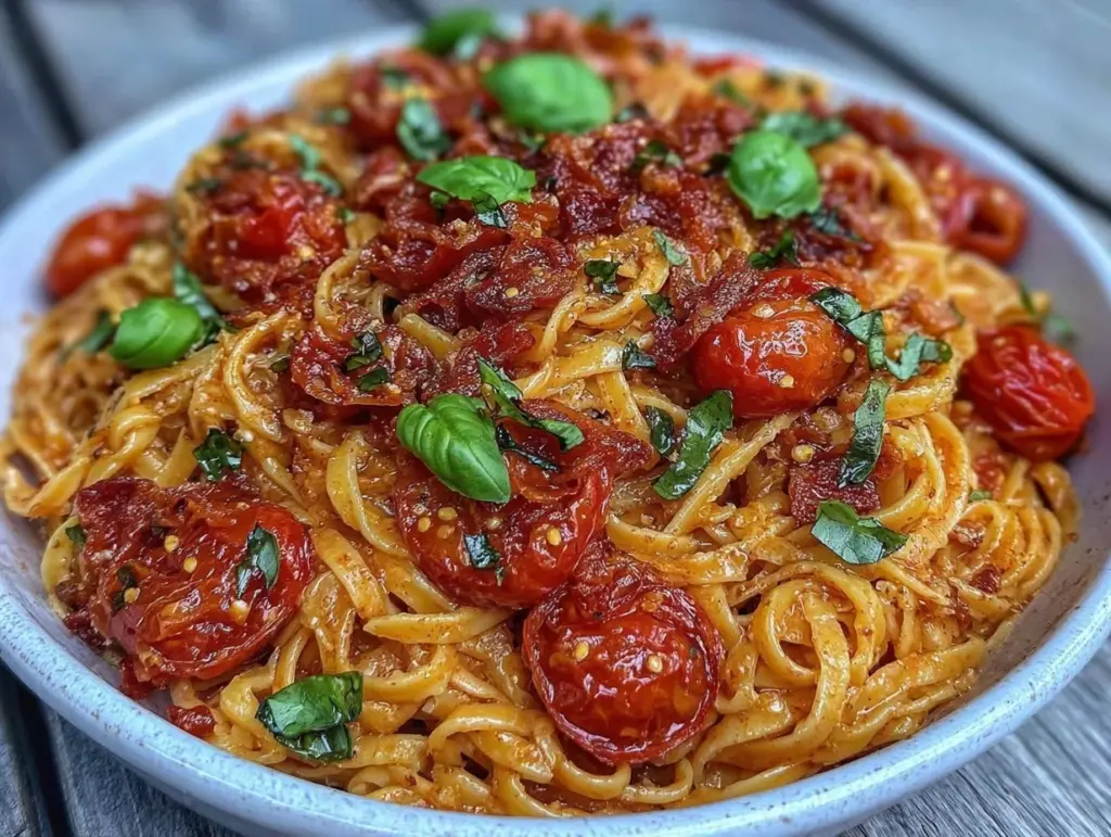 Flavorful Burst Cherry Tomato Pasta - featured image