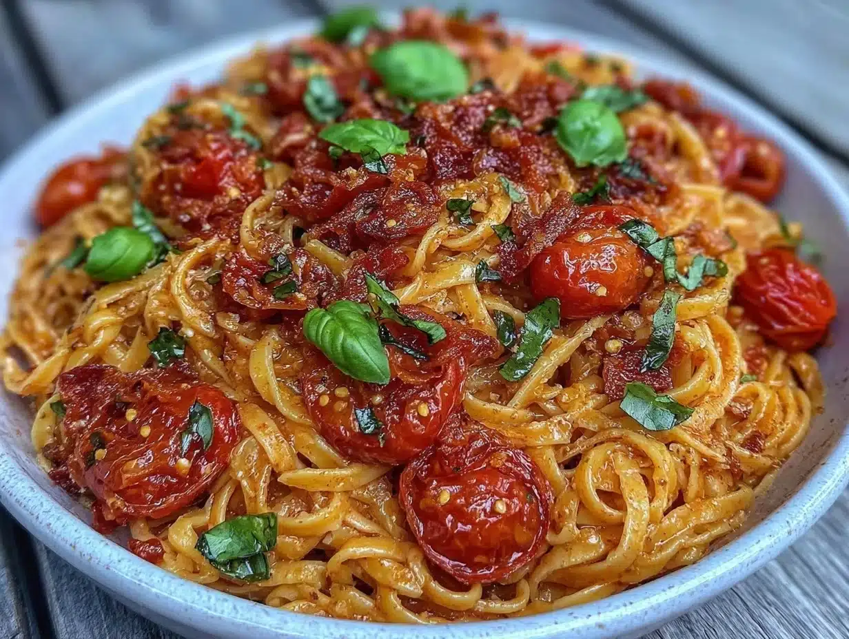 Flavorful Burst Cherry Tomato Pasta - featured image