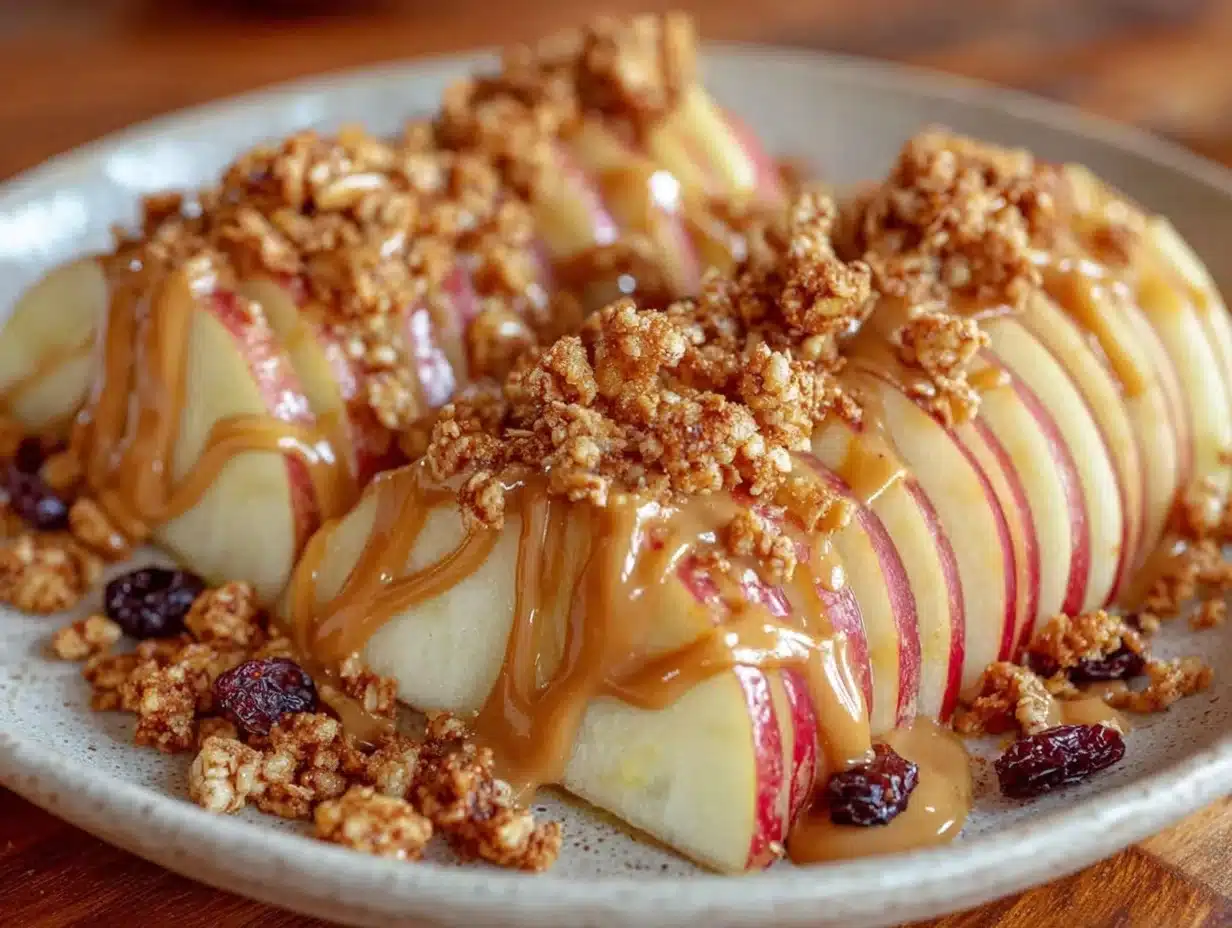 fresh apple nachos recipe - featured image