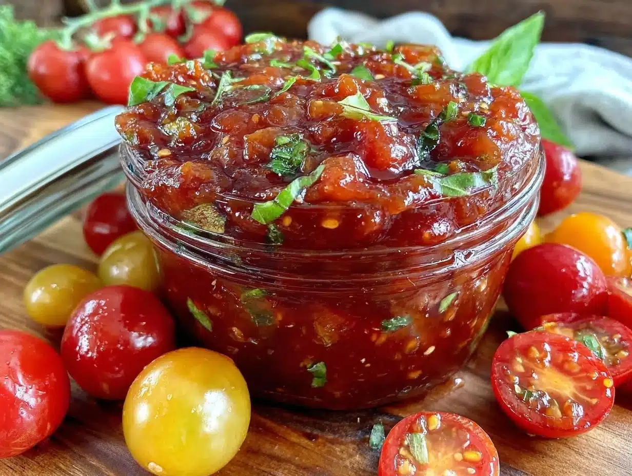 fresh cherry tomato sauce - featured image
