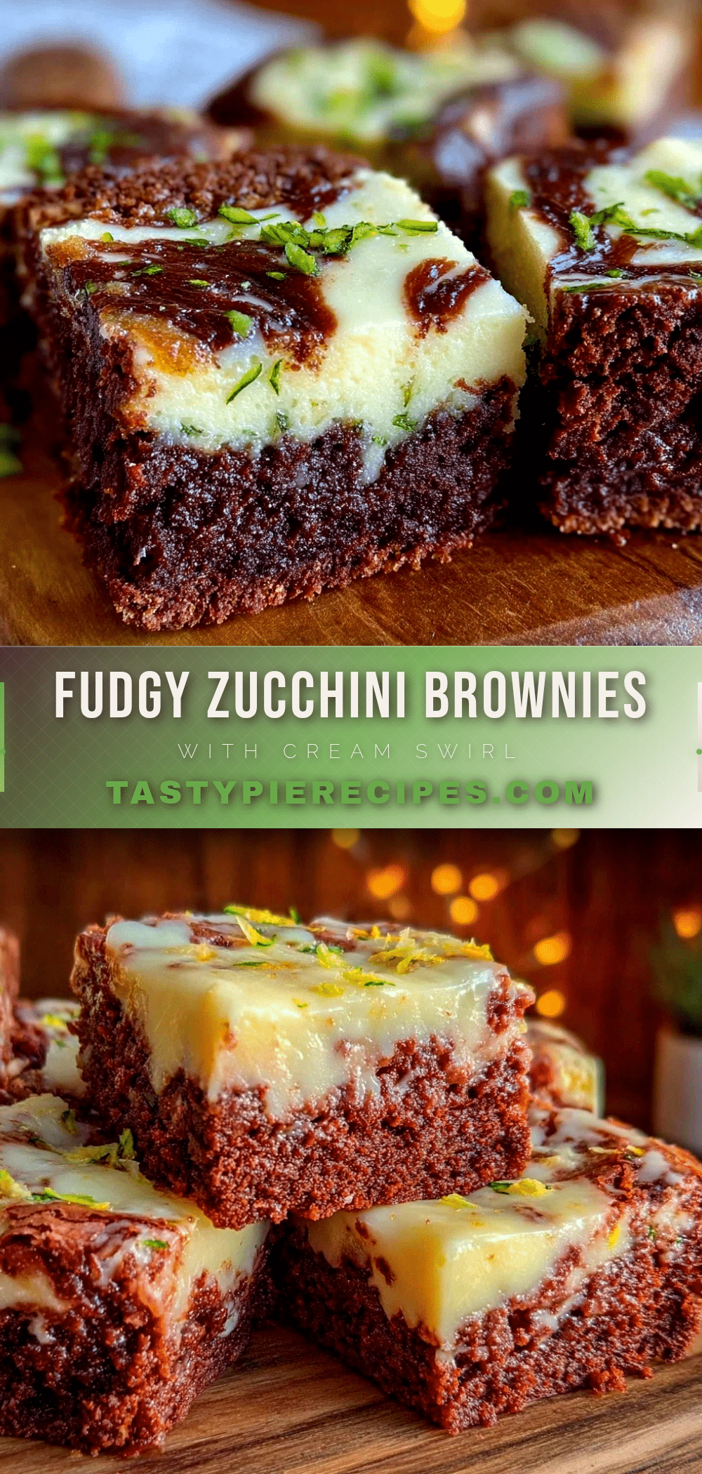 Fudgy One-Bowl Zucchini Brownies recipe