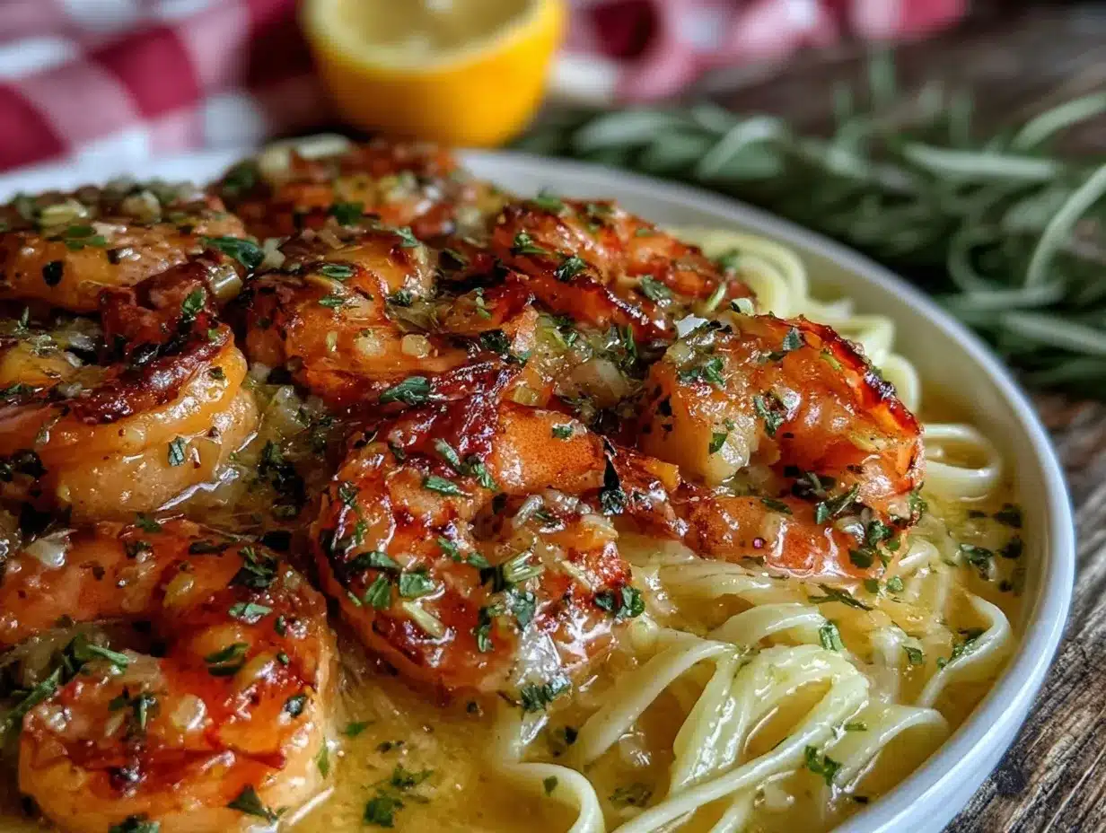 garlic butter shrimp scampi preparation steps