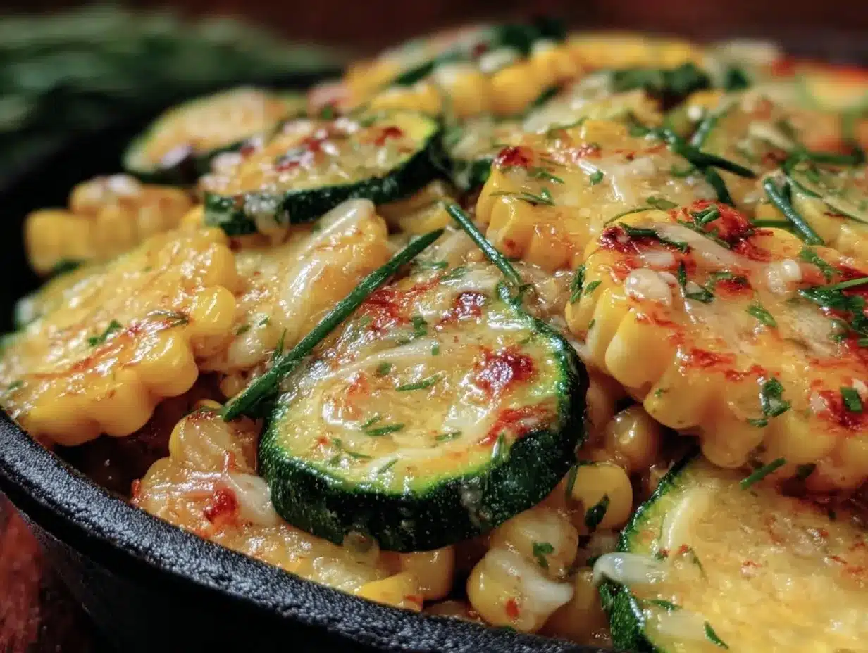 garlic butter summer squash skillet preparation steps