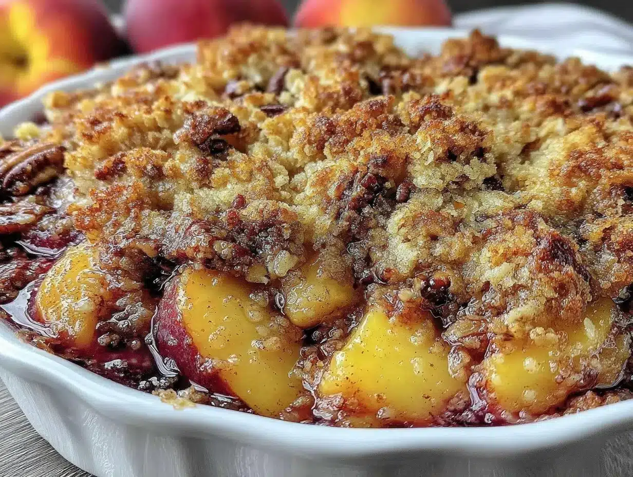 ginger peach crisp preparation steps