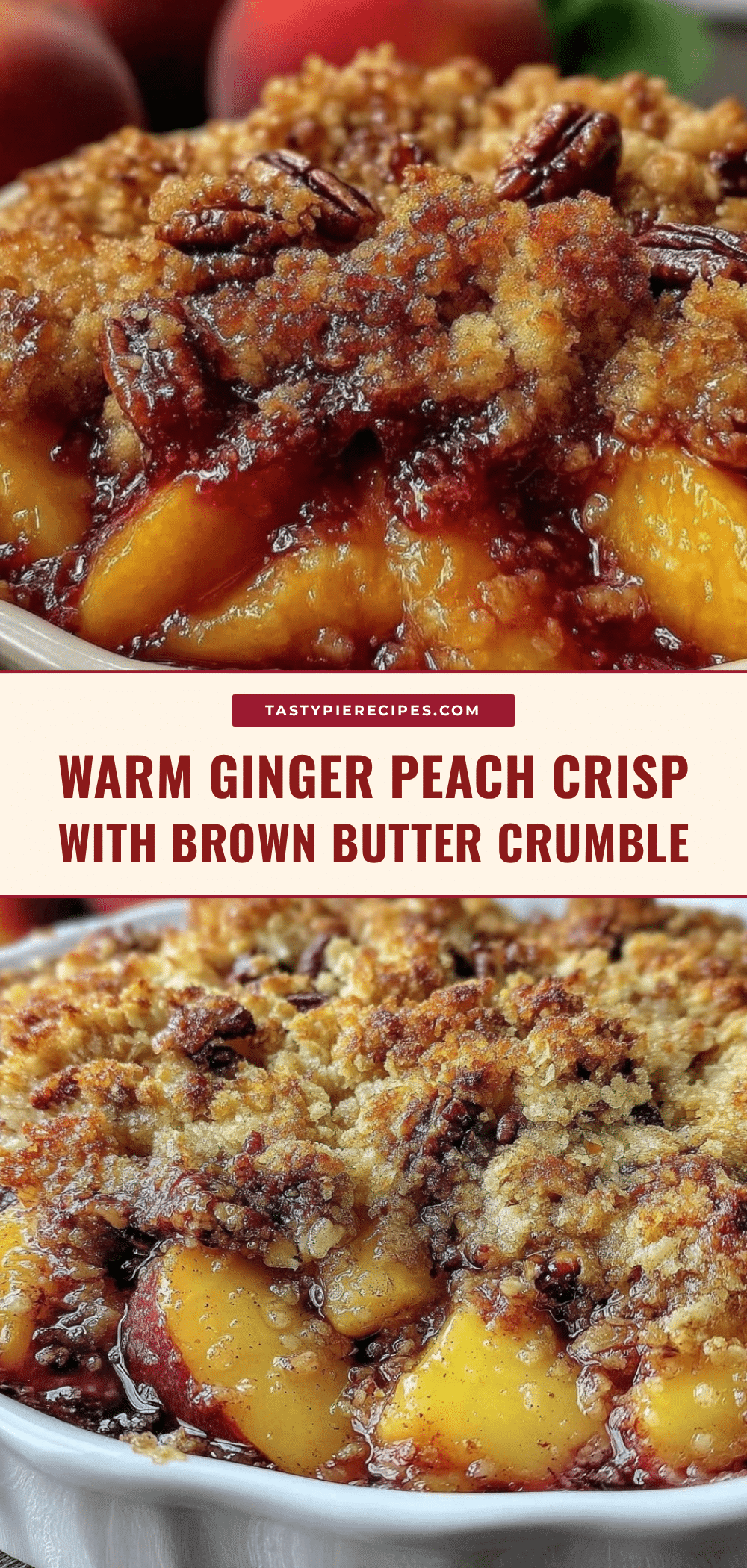 ginger peach crisp recipe
