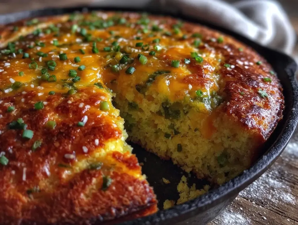 Hatch chile and sharp cheddar cornbread - featured image