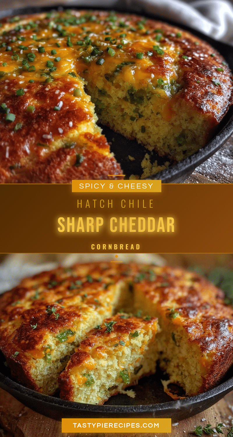 Hatch chile and sharp cheddar cornbread recipe