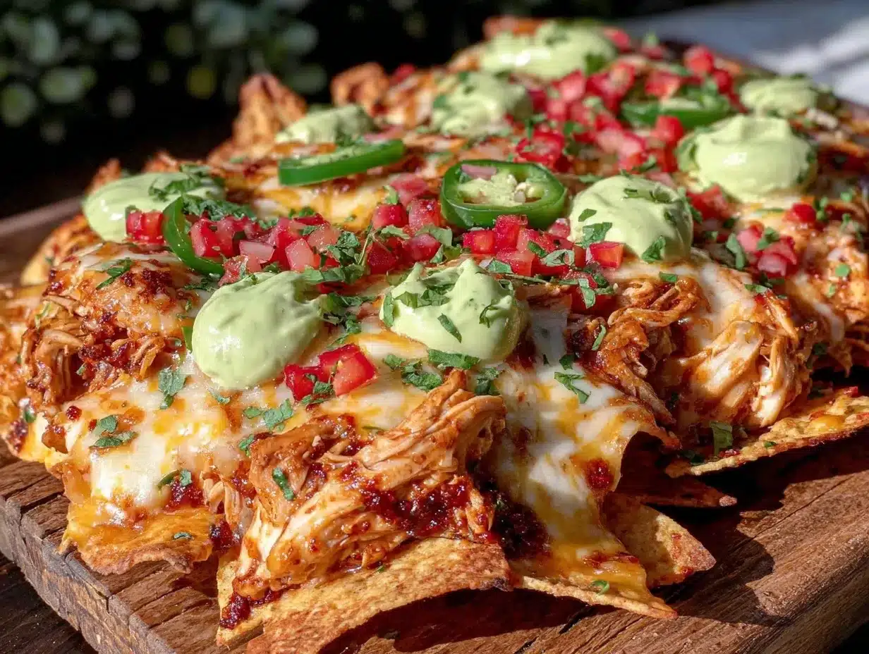 hatch chile chicken nachos preparation steps
