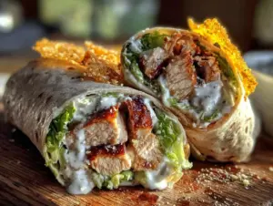 Healthy Chicken Caesar Wrap - featured image