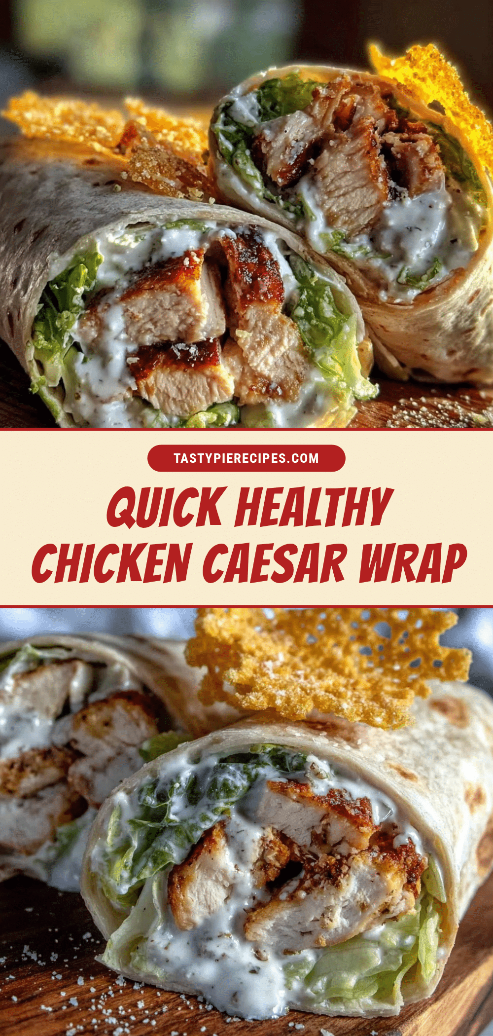 Healthy Chicken Caesar Wrap recipe