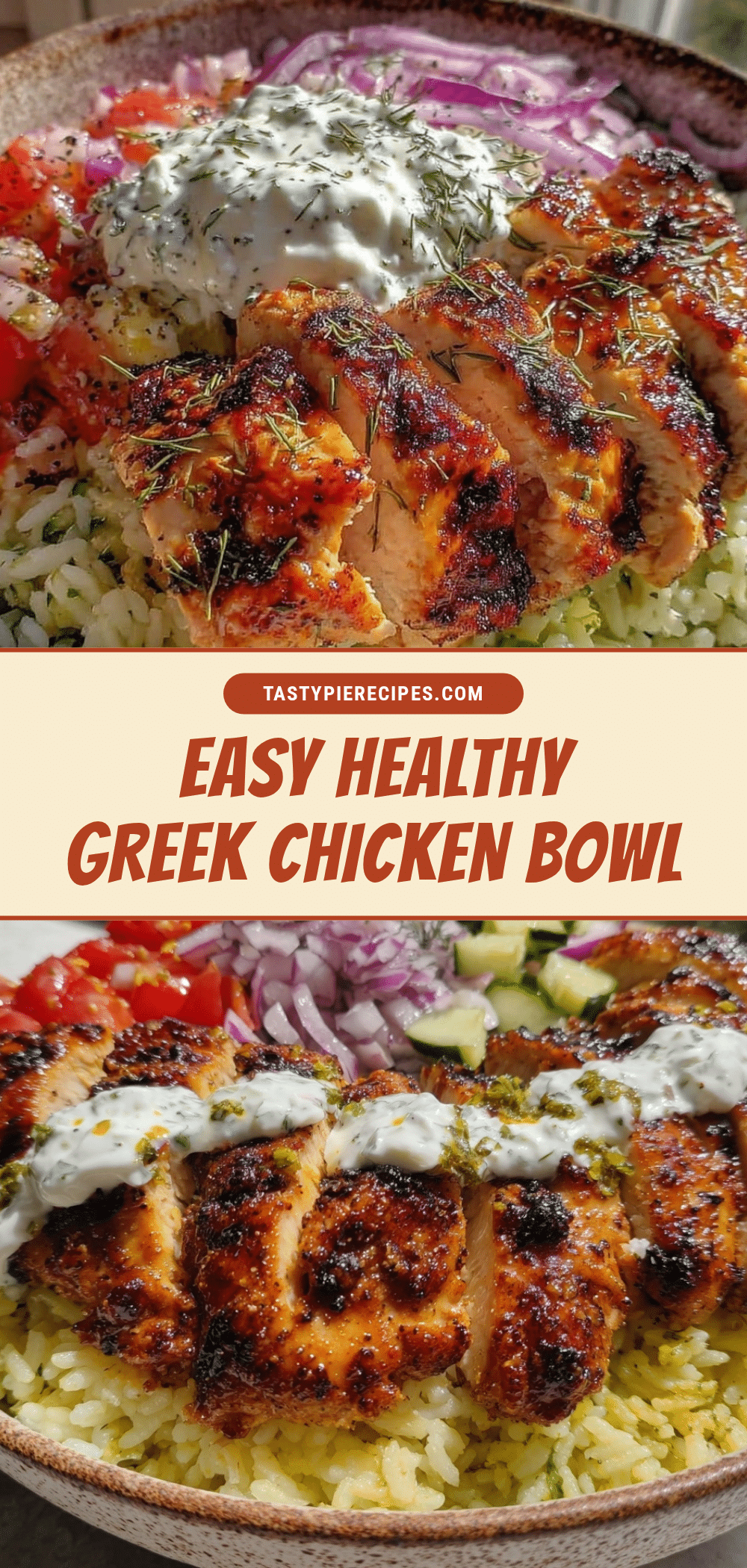 healthy greek chicken bowl recipe
