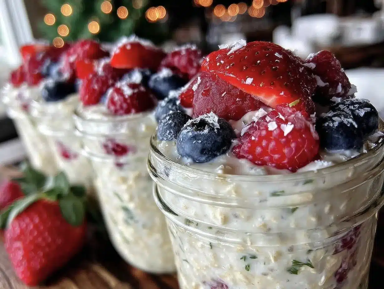 healthy overnight oat jars - featured image