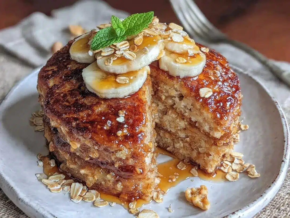high-protein banana oat pancakes preparation steps