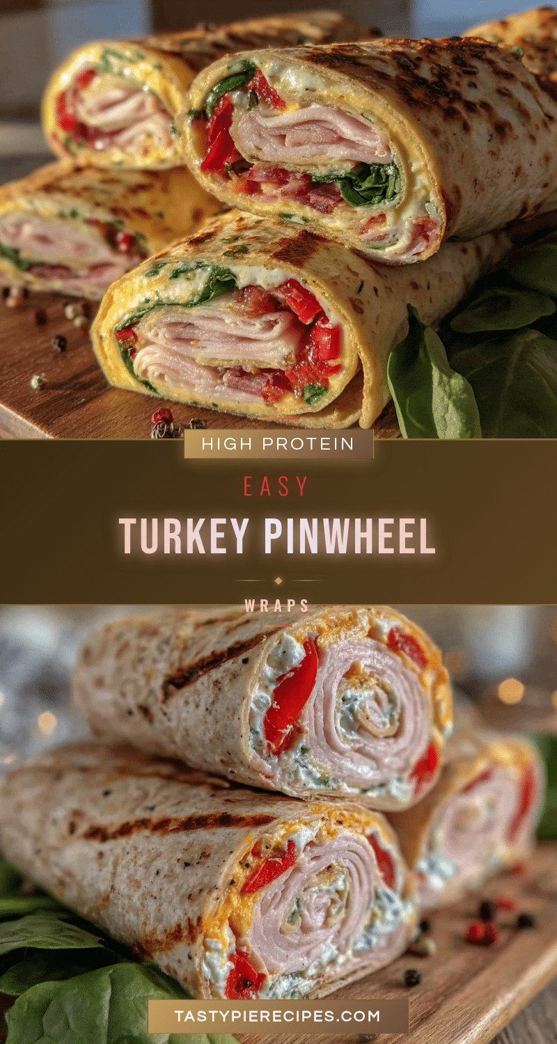 high-protein turkey pinwheel wraps recipe