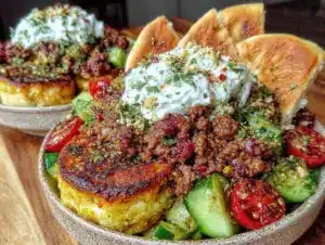 Mediterranean Ground Turkey Bowls - featured image