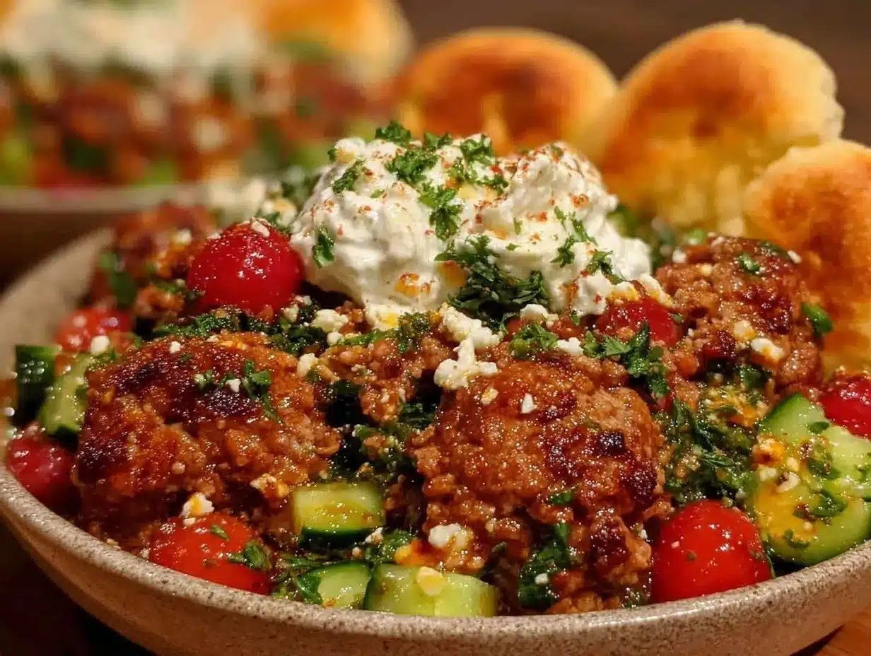 Mediterranean Ground Turkey Bowls preparation steps