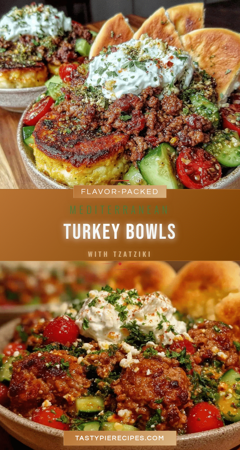 Mediterranean Ground Turkey Bowls recipe