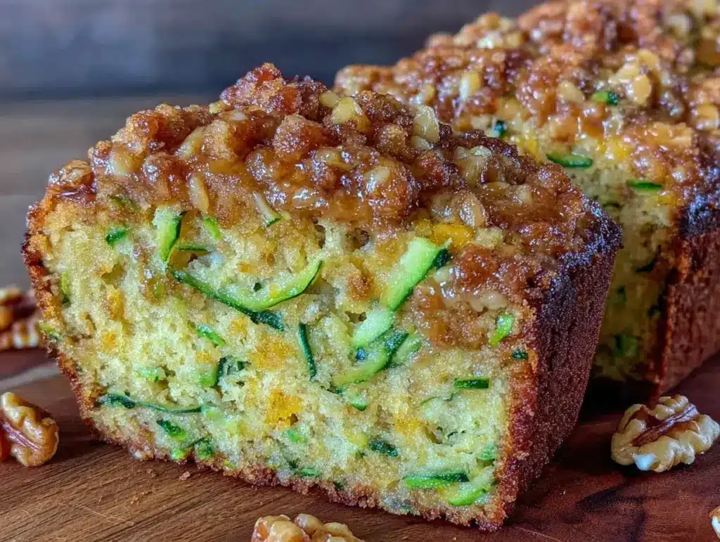 moist zucchini banana bread - featured image