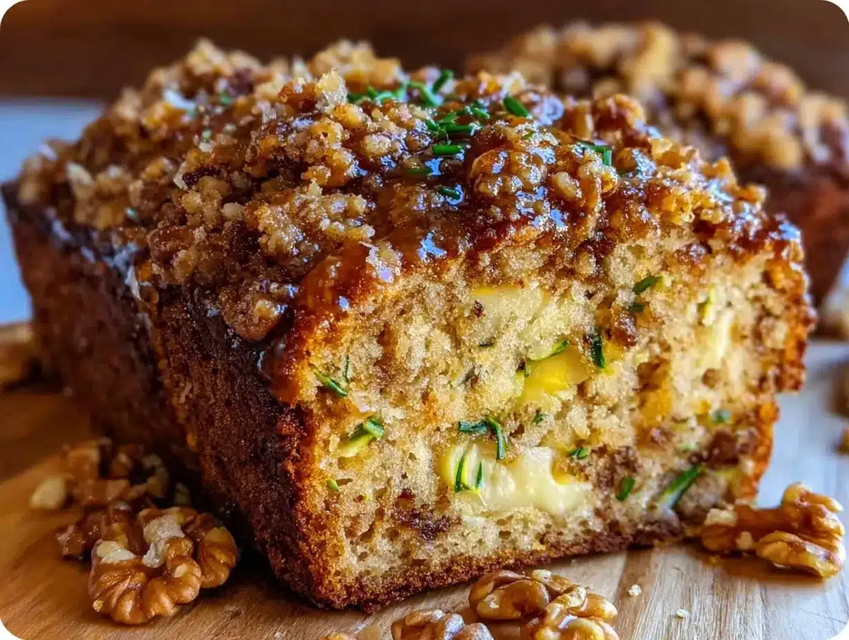 moist zucchini banana bread preparation steps