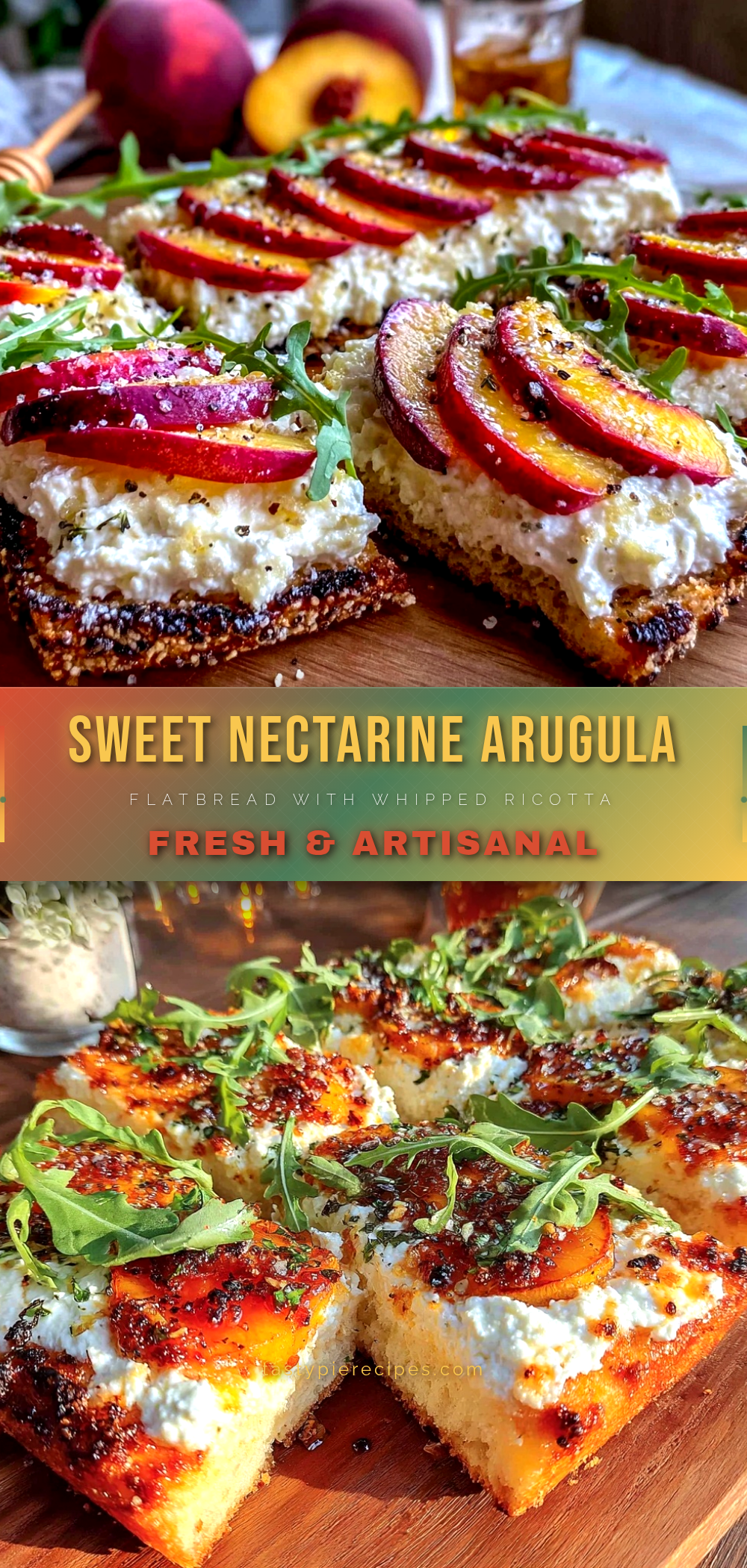nectarine arugula flatbread recipe