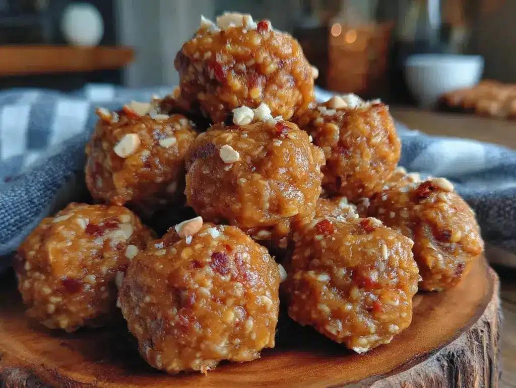 no-bake peanut butter energy bites - featured image