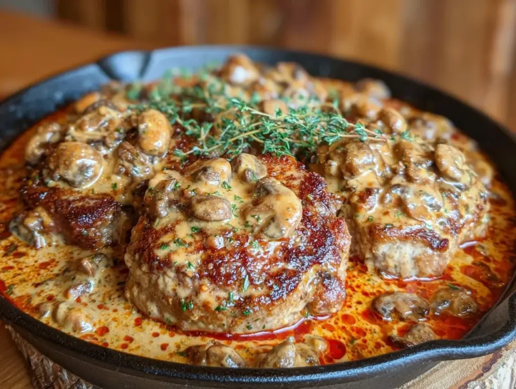 one-pan smothered pork chops - featured image