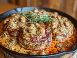 one-pan smothered pork chops - featured image