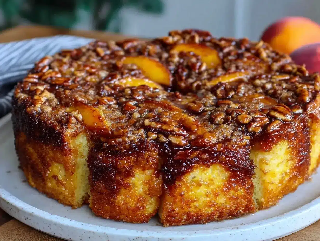 peach french toast bake preparation steps